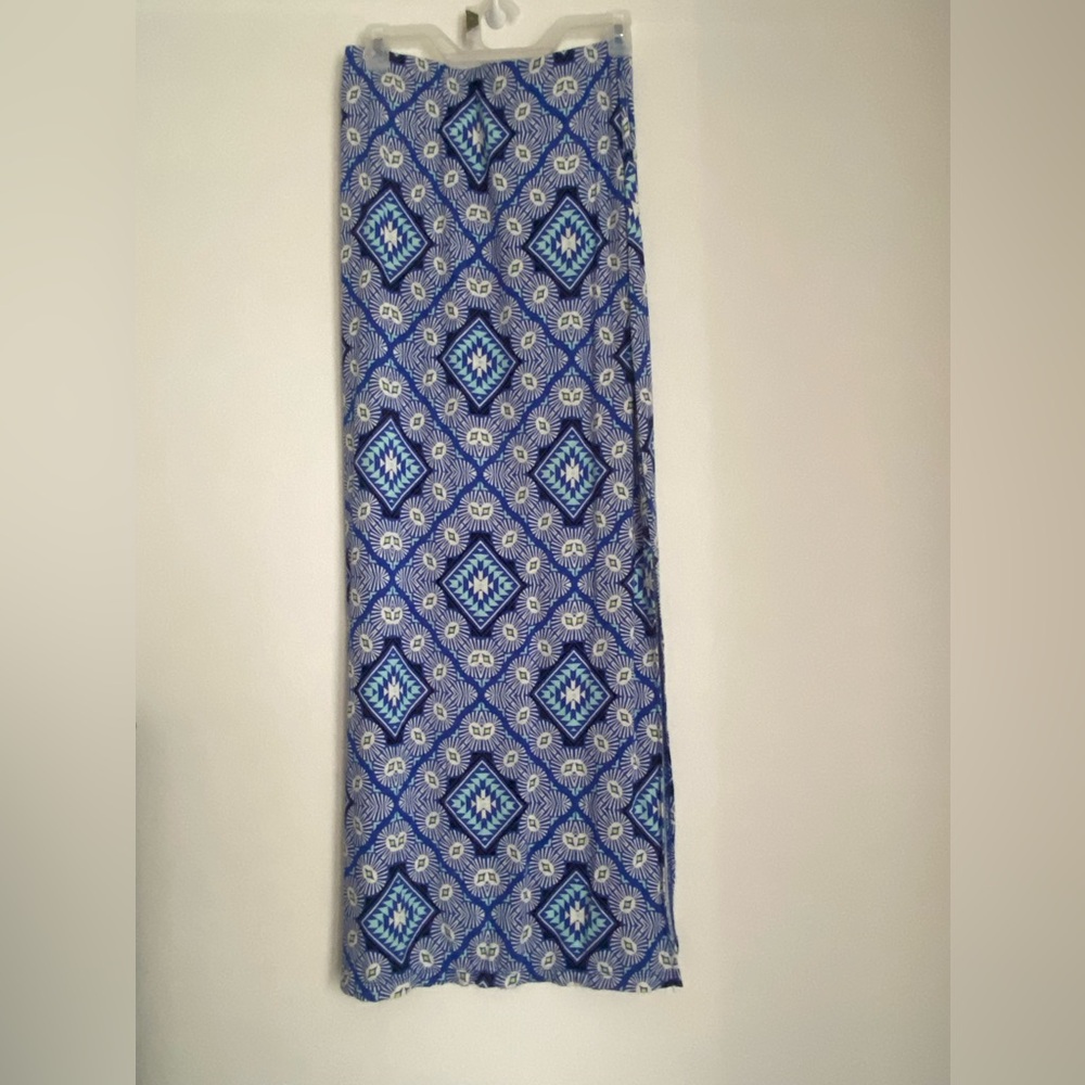 Blue Patterned Women's Skirt - XS